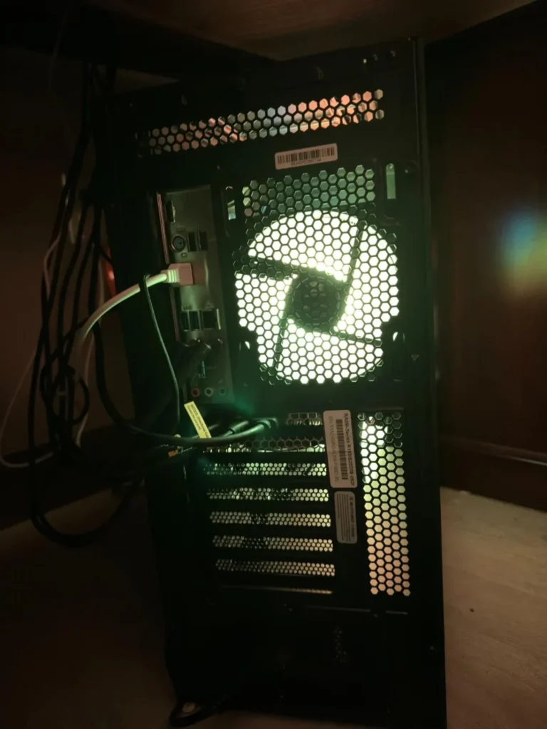 back panel view