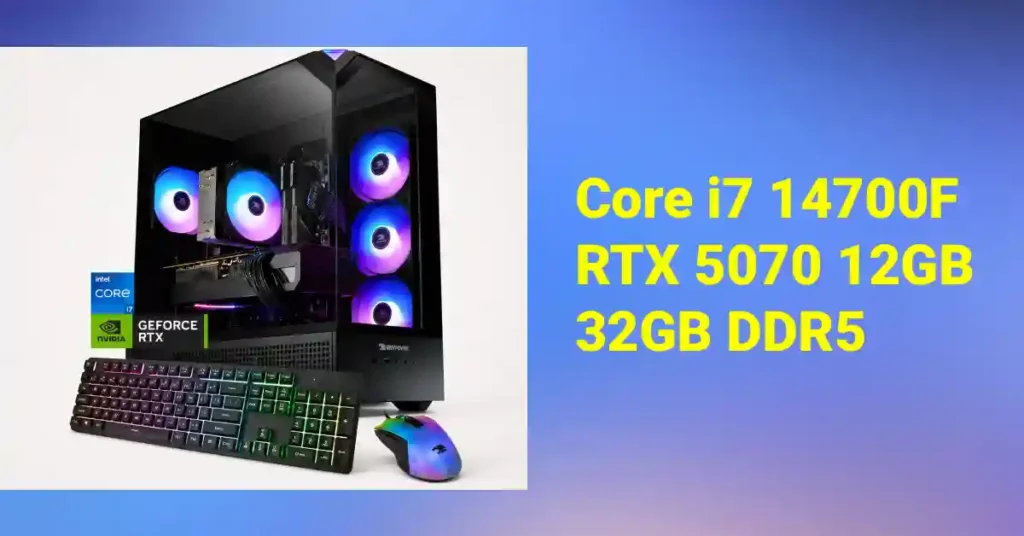iBUYPOWER Element Core i7 14700F 32GB RAM and RTX 5070 gaming PC